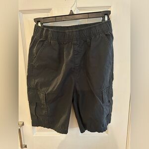 Boys charcoal gray cargo shorts